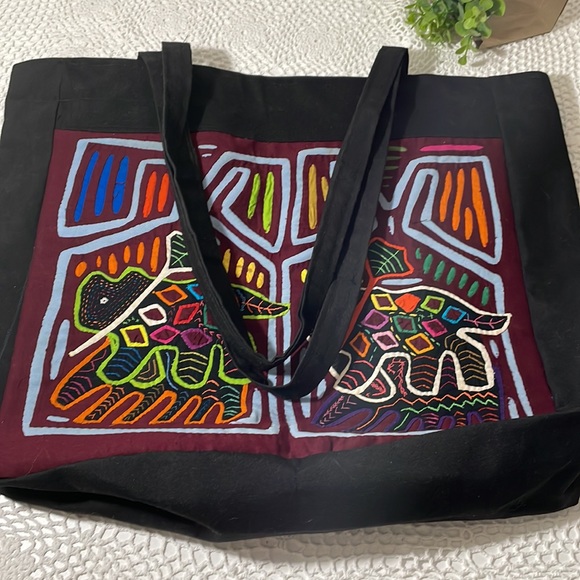 Handcrafted Large quilted tote market bag - Picture 1 of 6